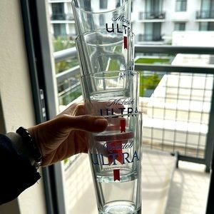 Michelob Ultra Glass Cups
